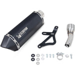 Scorpion Serket Parallel Black Ceramic Slip-On Exhaust - Vespa GTS300 (Euro 5) 2020 - 2021