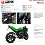 Scorpion Serket Parallel Full System Carbon Fibre Exhaust - Kawasaki Ninja ZX-25R 2020 - 2021