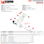 Scorpion Serket Parallel Stainless Steel Half System Exhaust - Vespa GTS 125 iGET 2020 - 2021