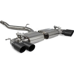 Scorpion Car Exhaust GPF-Back System (Non-Resonated) (Electronic Valves) Black Daytona - VW Golf R MK8 GPF Model 2021 - 2022