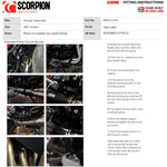 Scorpion Serket Taper Full System Stainless Exhaust - Triumph Trident 660 2021 - 2022