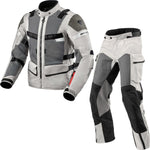 Rev It Cayenne 2 Motorcycle Jacket & Trousers Silver Kit