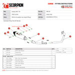 Scorpion Serket Taper Full System Carbon Fibre Exhaust - Keeway RKF-125 2020 - 2021