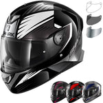 Shark Skwal 2 Hallder Motorcycle Helmet & Visor