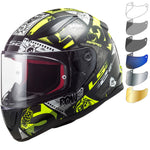 LS2 FF353 Rapid Mini Vignette Youth Motorcycle Helmet & Visor