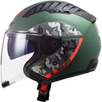 LS2 OF600 Copter Crispy Open Face Motorcycle Helmet & Visor