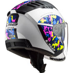 LS2 OF600 Copter Crispy Open Face Motorcycle Helmet & Visor