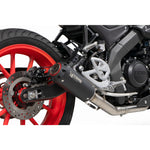 Scorpion Red Power Full System Black Ceramic Exhaust - Yamaha MT-125 (Euro 4) 2019 - 2020