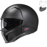 HJC i20 Plain Convertible Motorcycle Helmet & Visor