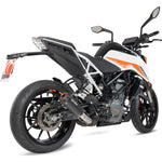 Scorpion Red Power Black Ceramic Slip-On Exhaust - KTM 390 Duke 2021 - 2022