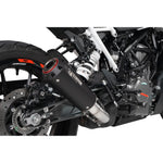 Scorpion Red Power Black Ceramic Slip-On Exhaust - KTM 390 Duke 2021 - 2022