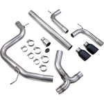 Scorpion Car Exhaust Cat-Back System (Non-Resonated) 100mm Black Ceramic Daytona - Volkswagen Golf MK7 GTD 2013 - 2017