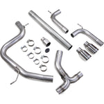 Scorpion Car Exhaust Cat-Back System (Non-Resonated) 100mm Polished Daytona - Volkswagen Golf MK7 GTD 2013 - 2017