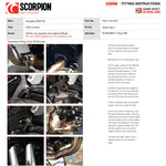 Scorpion Red Power Full System Black Ceramic Exhaust - Kawasaki Z650RS 2022