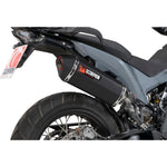 Scorpion Serket Parallel Black Ceramic Slip-On Exhaust - KTM Adventure 890 2021 - 2022