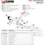 Scorpion Serket Parallel Black Ceramic Slip-On Exhaust - KTM Adventure 890 2021 - 2022