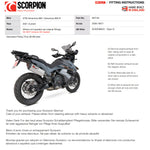 Scorpion Serket Parallel Black Ceramic Slip-On Exhaust - KTM Adventure 890 2021 - 2022