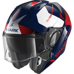 Shark Evo-GT Tekline Black Anthracite Red Flip Front Motorcycle Helmet & Visor