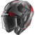 Shark Evo-GT Tekline Matt Black Anthracite Red Flip Front Motorcycle Helmet & Visor