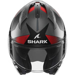 Shark Evo-GT Tekline Matt Black Anthracite Red Flip Front Motorcycle Helmet & Visor