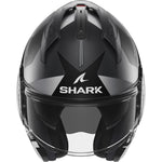 Shark Evo-GT Tekline Matt Black Anthracite Silver Flip Front Motorcycle Helmet & Visor