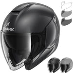 Shark Citycruiser Blank Open Face Motorcycle Helmet & Visor