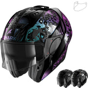 Shark Evo-ES K-Rozen Flip Front Motorcycle Helmet & Visor