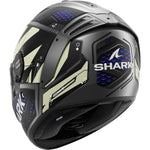 Shark Spartan RS Stingrey Matt Anthracite Blue Motorcycle Helmet & Visor