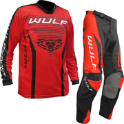 Wulfsport 2023 Linear Motocross Jersey & Pants Red Kit