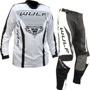 Wulfsport 2023 Linear Motocross Jersey & Pants White Kit