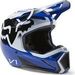 Fox Racing 2023 V1 Leed Blue Motocross Helmet