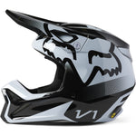 Fox Racing 2023 V1 Leed Black White Motocross Helmet