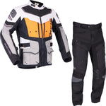 Richa Infinity 2 Adventure Motorcycle Jacket & Trousers Grey Orange Black Kit