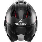 Shark Evo-ES Kryd Matt Anthracite Black Red Flip Front Motorcycle Helmet & Visor