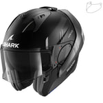 Shark Evo-ES Kryd Matt Black Anthracite Silver Flip Front Motorcycle Helmet & Visor