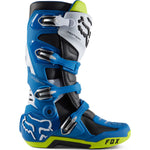 Fox Racing Motion Blue Yellow Motocross Boots