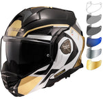 LS2 FF901 Advant X Metryk Flip Front Motorcycle Helmet & Visor