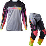 Fox Racing 2023 180 Statk Motocross Jersey & Pants Steel Grey Kit