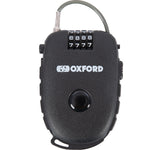 Oxford Retra Cable Motorcycle Helmet Combination Lock 75 cm Black (LK100)