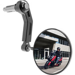 Oxford Premium Aluminium Motorcycle Bar End Mirror Left (OX711)