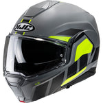 HJC i100 Beis Flip Front Yellow Motorcycle Helmet