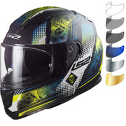 LS2 FF320 Stream Evo Mara Motorcycle Helmet & Visor