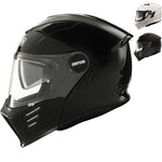 Simpson Darksome Solid Flip Front Motorcycle Helmet