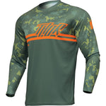 Thor Sector Digi 2024 Motocross Jersey & Pants Forest Green Camo Kit