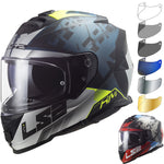 LS2 FF800 Storm II Sprinter Motorcycle Helmet & Visor