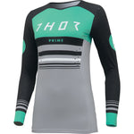 Thor Prime Blaze 2024 Ladies Motocross Jersey & Pants Black Mint Kit