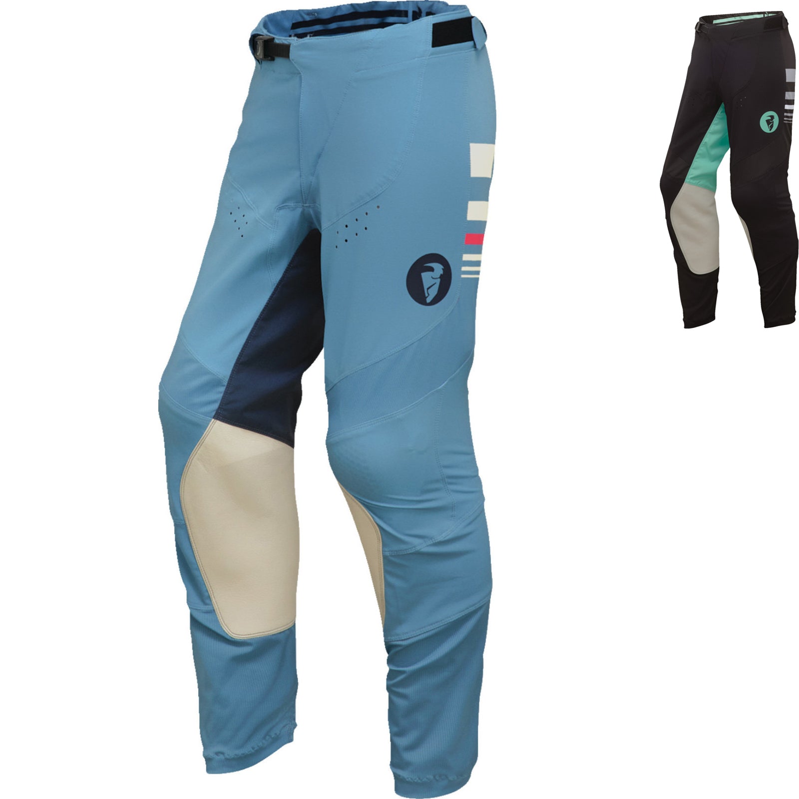 Thor Prime Blaze 2024 Ladies Motocross Pants Black Mint 1 2