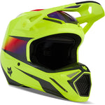 Fox Racing 2024 V1 Flora Motocross Helmet - Yellow