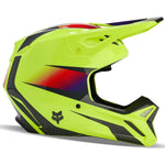 Fox Racing 2024 V1 Flora Motocross Helmet - Yellow