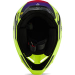 Fox Racing 2024 V1 Flora Motocross Helmet - Yellow